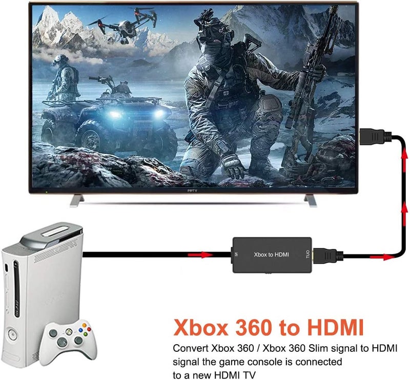 YDF Xbox 360 HDMI Converter, Xbox360 to HDMI Converter HD Link Cable, Support 720P / 1080P. Compatible with Xbox 360 and Slim - Image 5